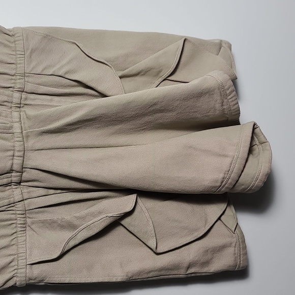 IRO Olno Pull-On 100% Cotton Twill Fabric Romper in Beige Size 36 US 4 - Picture 6 of 16